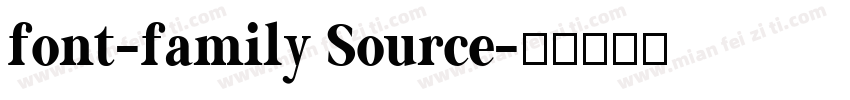 font-family Source字体转换